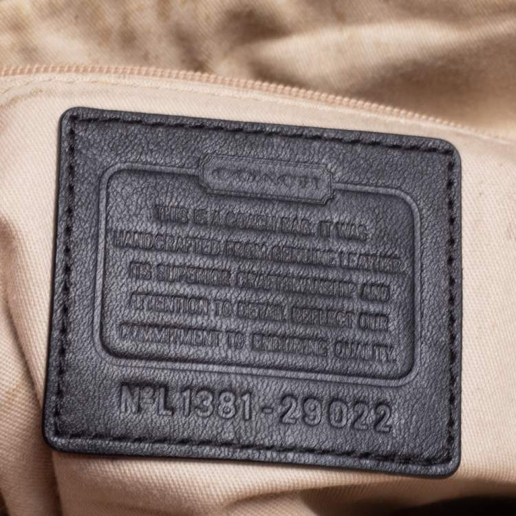 Pre Owned Coach Multicolor Leather Zipped Shopper Tote