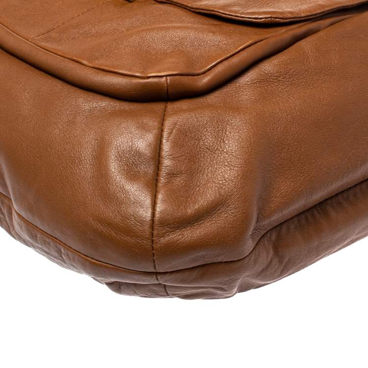 Pre Owned Coach Brown Leather Kristin Hobo
