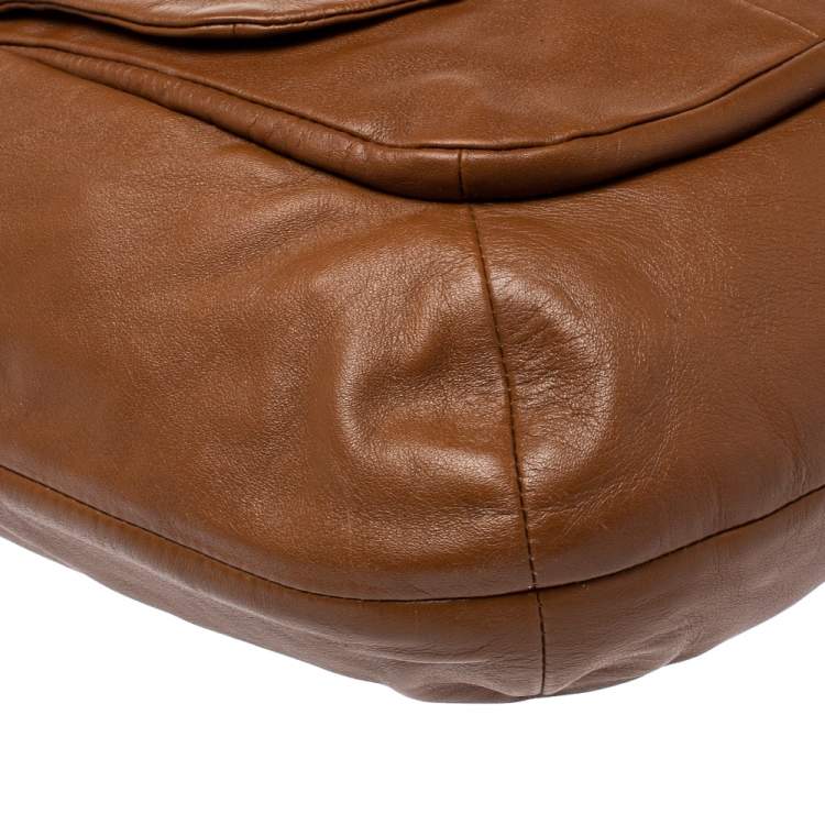 Pre Owned Coach Brown Leather Kristin Hobo