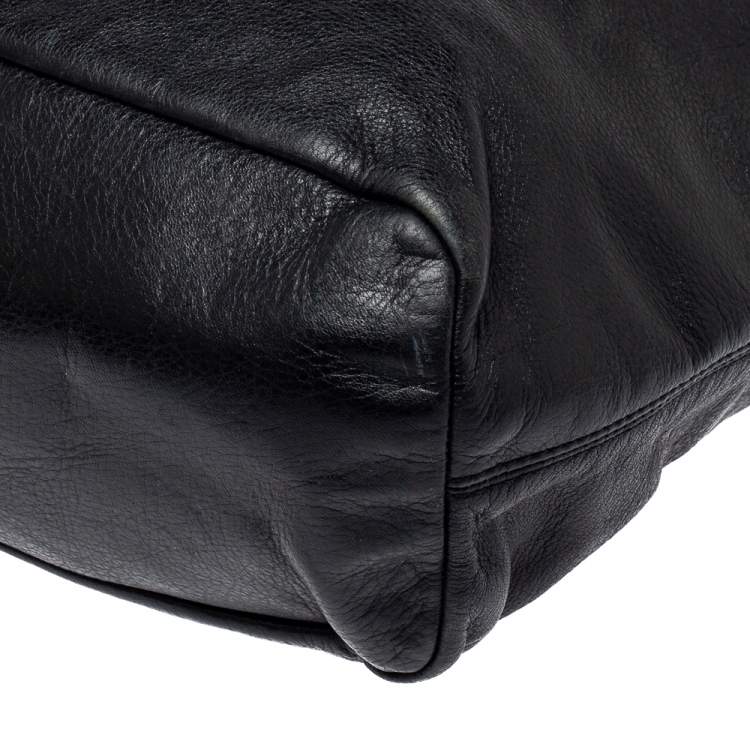 Pre Owned Coach Black Leather East West Chelsea Tote