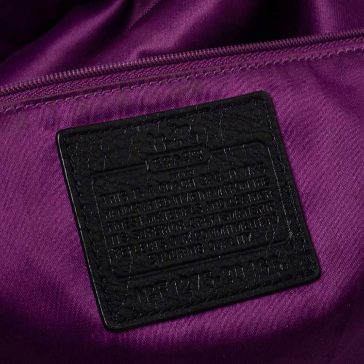 Pre Owned Coach Black Leather East West Chelsea Tote