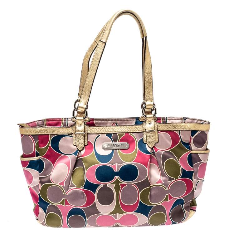 Vtg COACH Scarf Purse Handbag Y2K 90s Boho Preppy Colorful Clean! | eBay