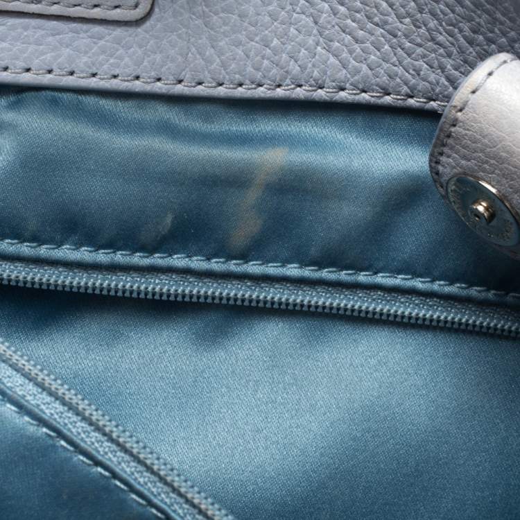 Pre Owned Coach Lilac Leather Penelope Tote