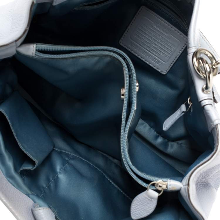 Pre Owned Coach Lilac Leather Penelope Tote