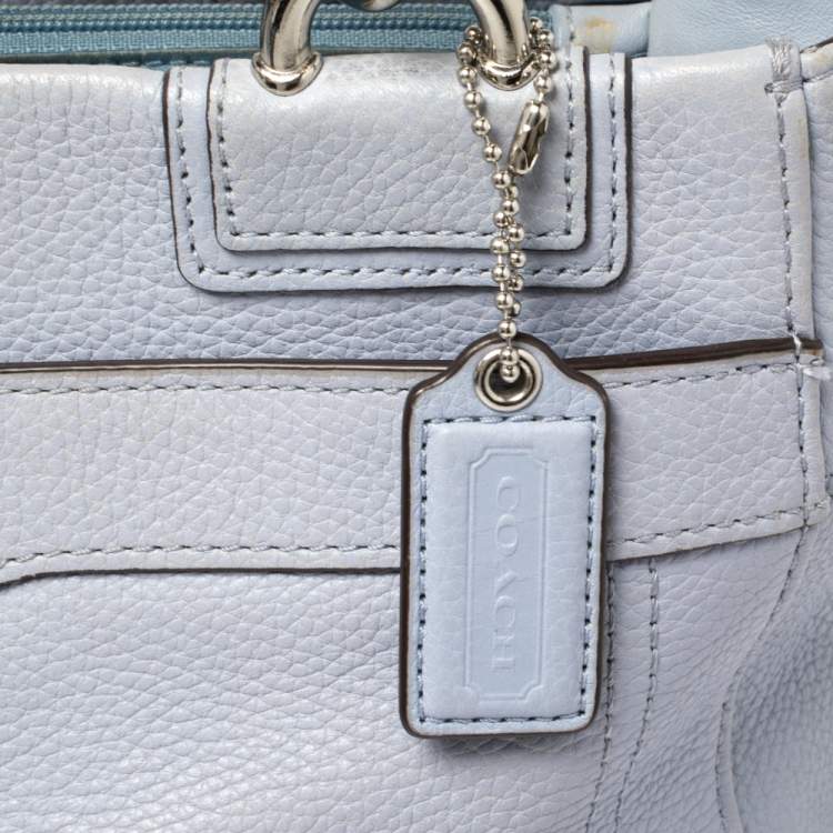 Pre Owned Coach Lilac Leather Penelope Tote