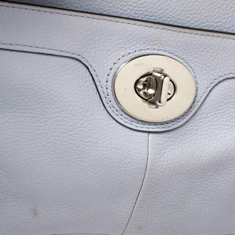 Pre Owned Coach Lilac Leather Penelope Tote
