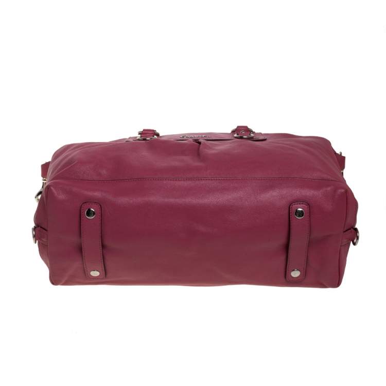 Pre Owned Coach Pink Soft Leather Satchel