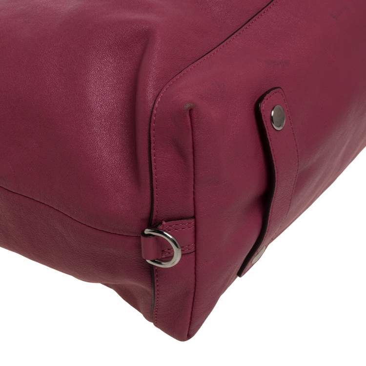 Pre Owned Coach Pink Soft Leather Satchel