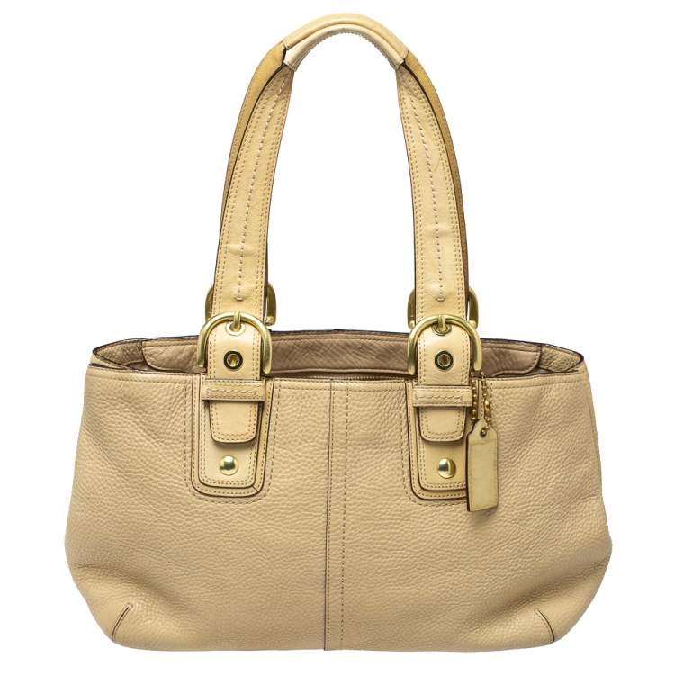 Coach Women's City Tote Handbag In Signature Canvas Leather (Brown / Red) -  Walmart.com