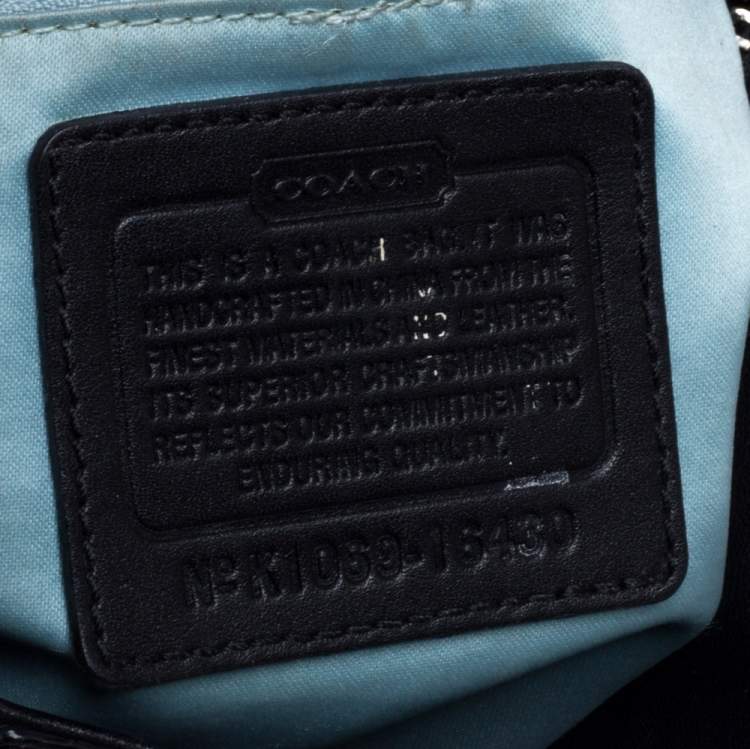 Pre Owned Coach Black Leather Colette Shopper Tote