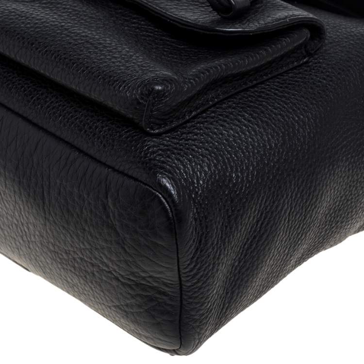 Pre Owned Coach Black Leather Mini Billie Backpack