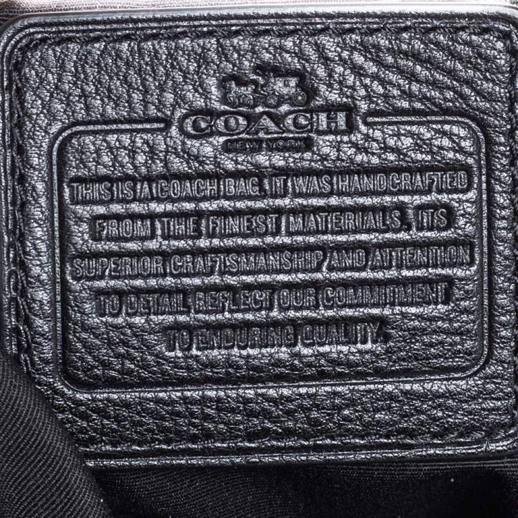 Pre Owned Coach Black Leather Edie Shoulder Bag