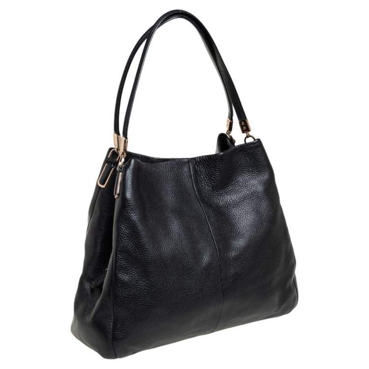 Pre Owned Coach Black Leather Edie Shoulder Bag