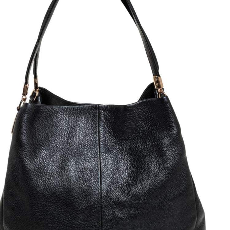 Pre Owned Coach Black Leather Edie Shoulder Bag