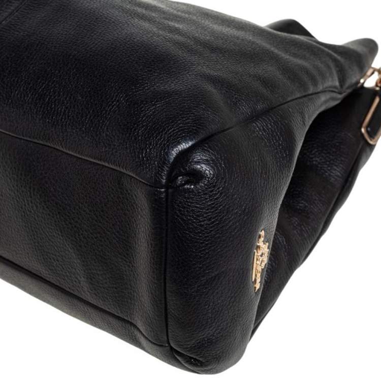 Pre Owned Coach Black Leather Edie Shoulder Bag