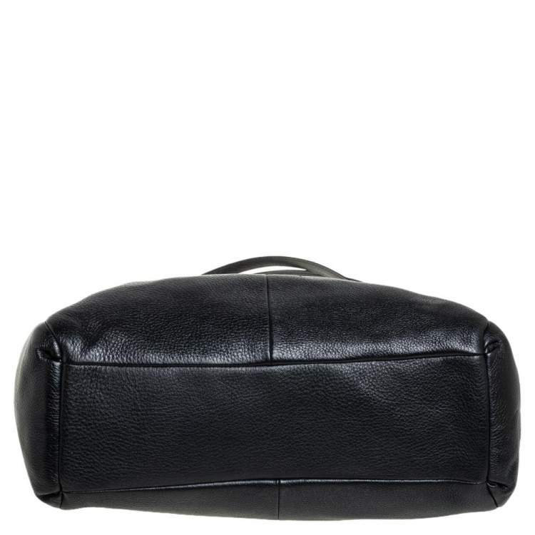 Pre Owned Coach Black Leather Edie Shoulder Bag