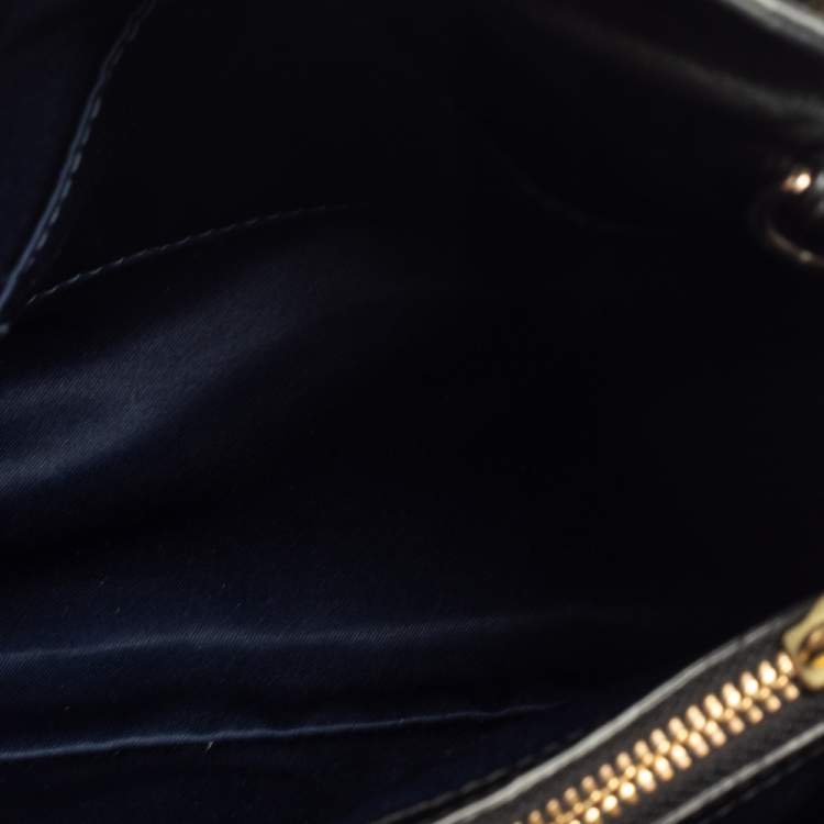 Pre Owned Coach Black Leather Madison Minneta Satchel