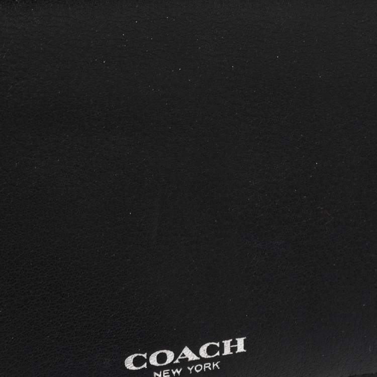 Pre Owned Coach Black Leather Bifold Wallet