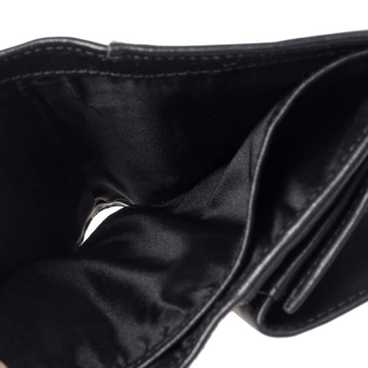 Pre Owned Coach Black Leather Bifold Wallet