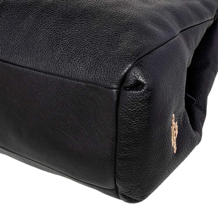 Pre Owned Coach Black Leather Edie Shoulder Bag