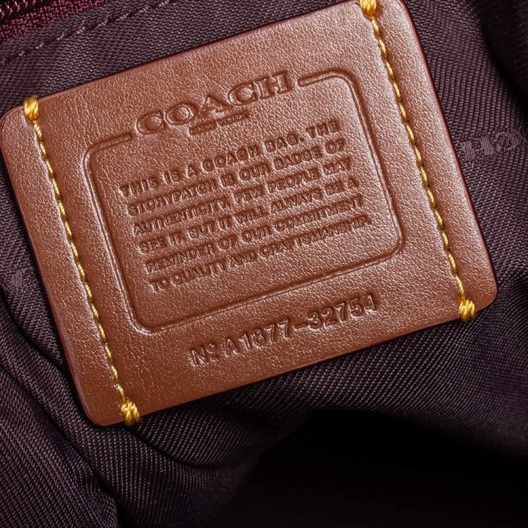 Pre Owned Coach Beige/Brown Signature Coated Canvas and Leather Campus Backpack