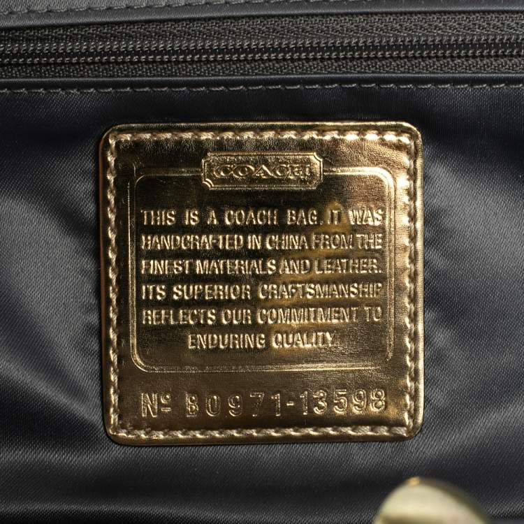 Pre Owned Coach Mint Green Satin Amanda Darcy Clutch