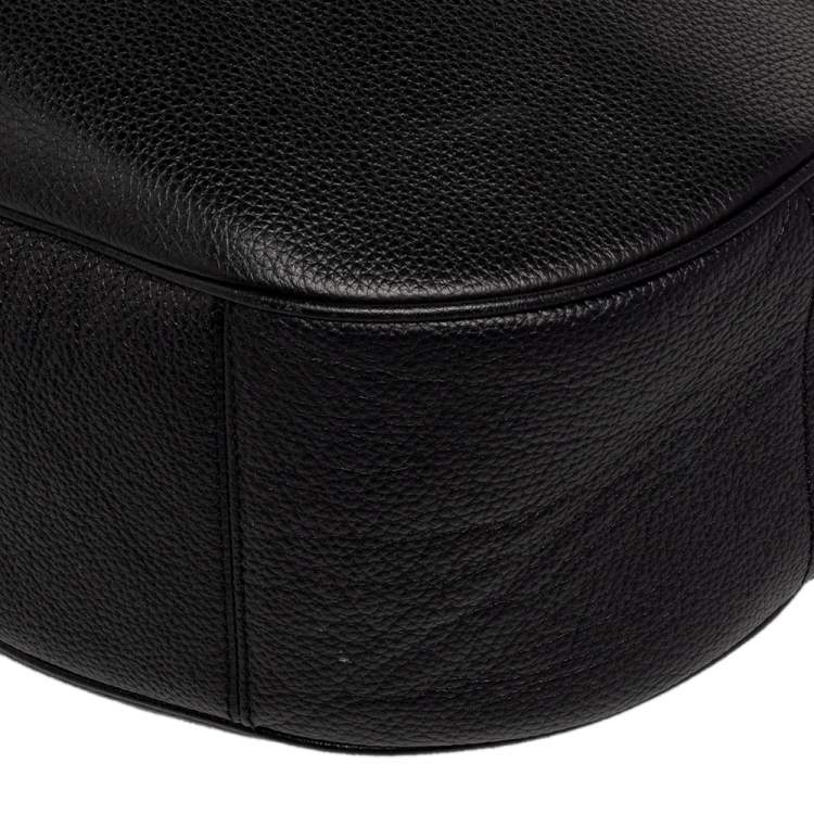 Pre Owned Coach Black Leather Harley Hobo