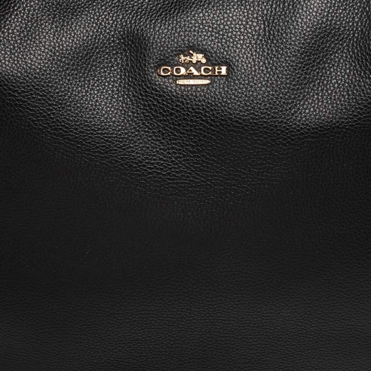 Pre Owned Coach Black Leather Harley Hobo