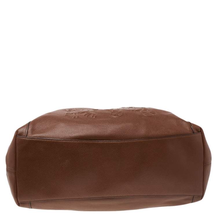 Pre Owned Coach Brown Leather Edie Carriage Shoulder Bag