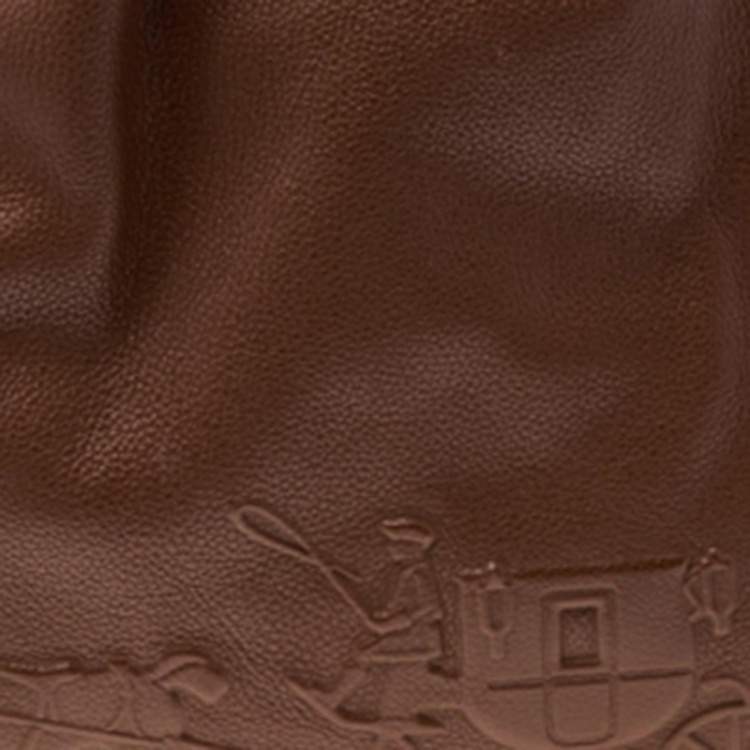 Pre Owned Coach Brown Leather Edie Carriage Shoulder Bag