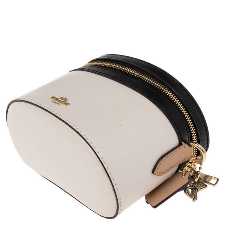 Pre Owned Coach x Selena Tri Color Leather Trail Top Handle Bag