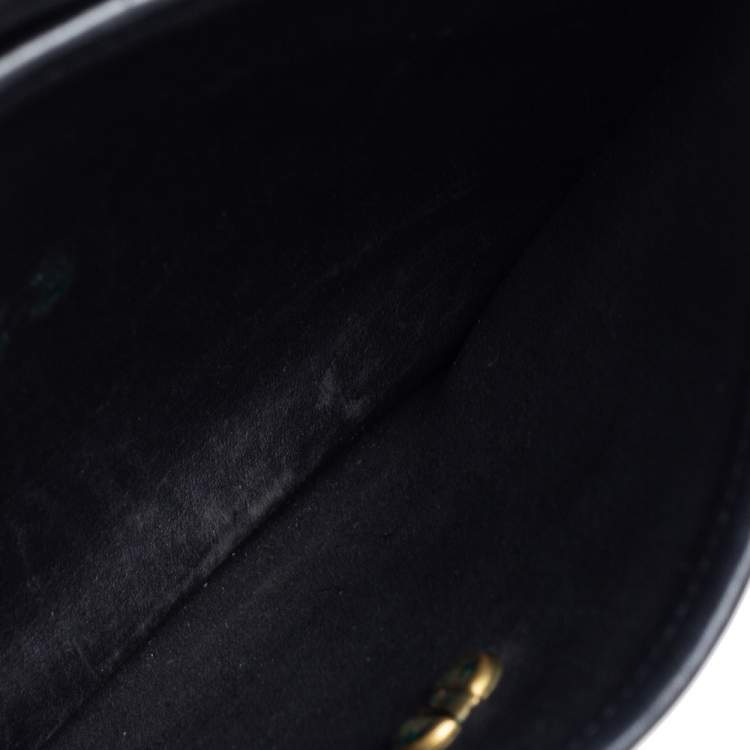 Pre Owned Coach Black Leather Court Top Handle Bag