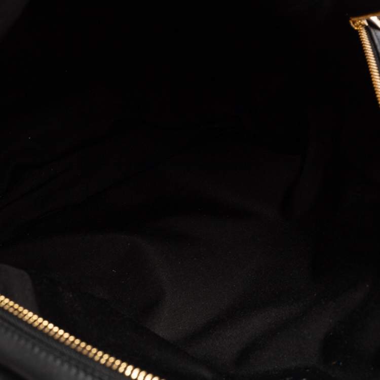 Pre Owned Coach Black/Beige Signature Coated Canvas and Leather Charlie Backpack