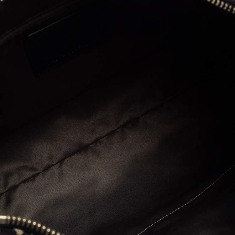 Pre Owned Coach Beige/Black Signature Canvas and Python Embossed Leather Hobo