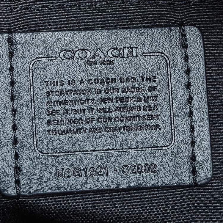 Pre Owned Coach Brown/White Signature Coated Canvas and Leather Jordyn Backpack