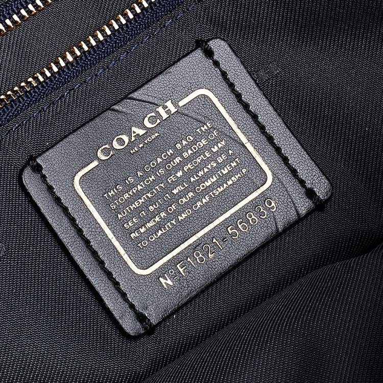 Pre Owned Coach Black Leather Brooklyn Carryall 28 Tote