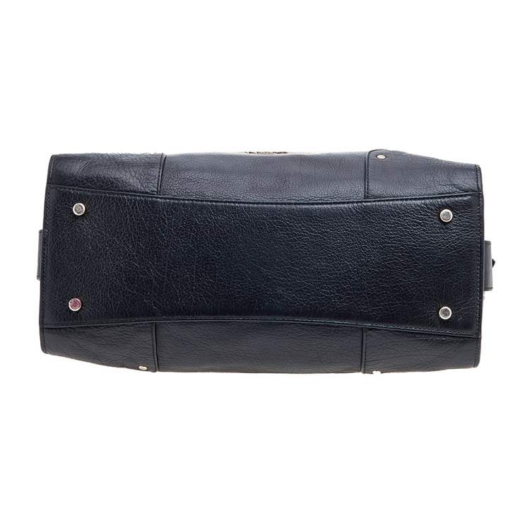 Pre Owned Coach Black Leather Mercer 30 Satchel