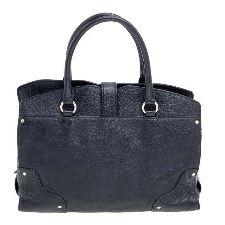 Pre Owned Coach Black Leather Mercer 30 Satchel