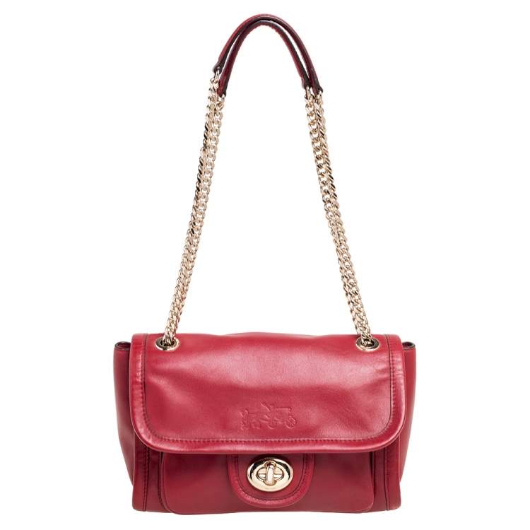 Coach Red Leather Ranger Shoulder Bag Coach | The Luxury Closet