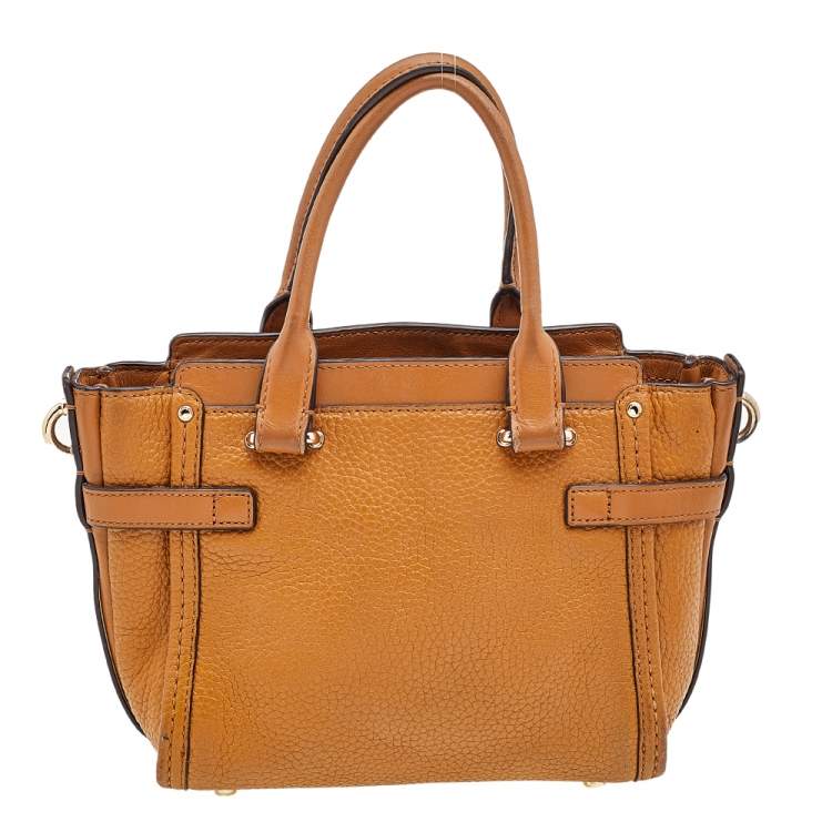 Pre Owned Coach Tan Leather Swagger 20 Carryall Satchel