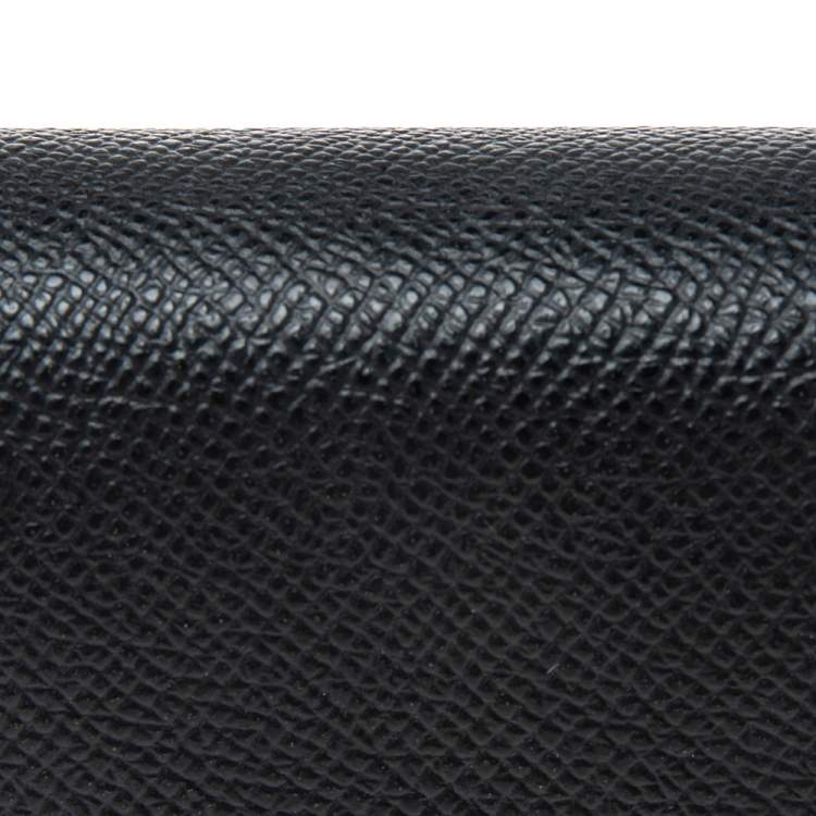 Pre Owned Coach Black Leather Accordion Card Case