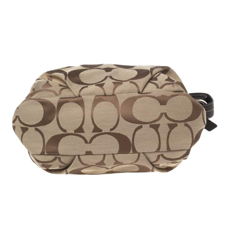 Coach Beige Signature Canvas Hobo