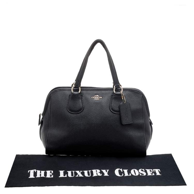 Pre Owned Coach Black Leather Nolita Satchel