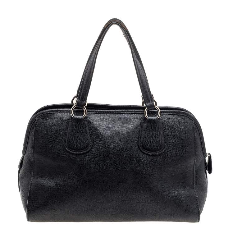Pre Owned Coach Black Leather Nolita Satchel