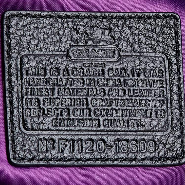 Pre Owned Coach Black Leather Sophia Madison Satchel