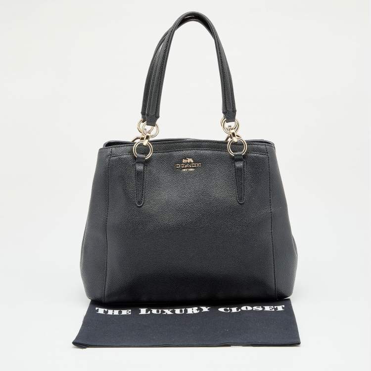 Pre Owned Coach Black Leather Minetta Satchel