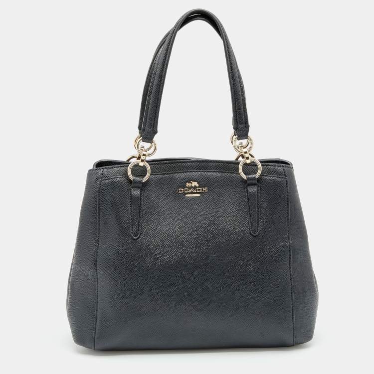 Pre Owned Coach Black Leather Minetta Satchel