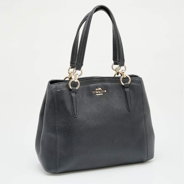 Pre Owned Coach Black Leather Minetta Satchel