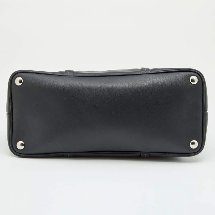 Pre Owned Coach Black Leather Peyton Dome Satchel 