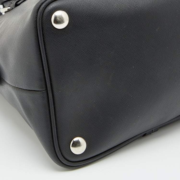 Pre Owned Coach Black Leather Peyton Dome Satchel 
